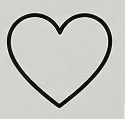 a heart cut out of paper with a black outline.webp